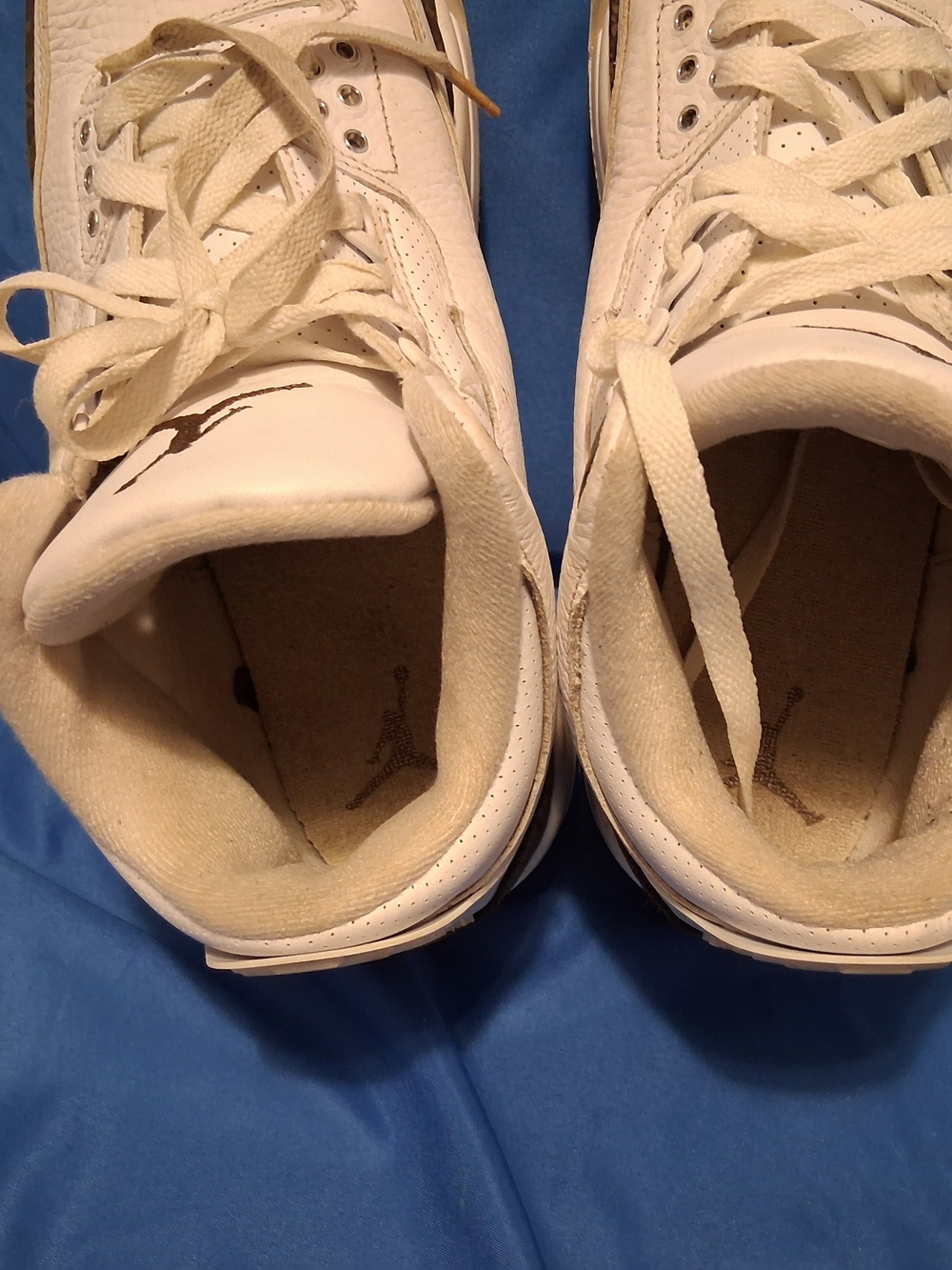 Jordan Air Jordan 3 Retro Mocha 2018 White/Chrome-Dark Mocha 136064-122 - Picture 6 of 7